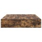 vidaXL Struttura letto contenitore rovere affumicato 135x190 cm vidaXL Struttura letto contenitore rovere affumicato 135x190 cm