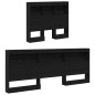 vidaXL Testata contenitore Rovere nero 80 cm Legno multistrato vidaXL Testata contenitore Rovere nero 80 cm Legno multistrato