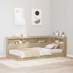 vidaXL Testata contenitore rovere sonoma 80 cm Legno multistrato