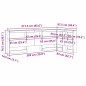vidaXL Testata contenitore rovere sonoma 80 cm Legno multistrato vidaXL Testata contenitore rovere sonoma 80 cm Legno multistrato