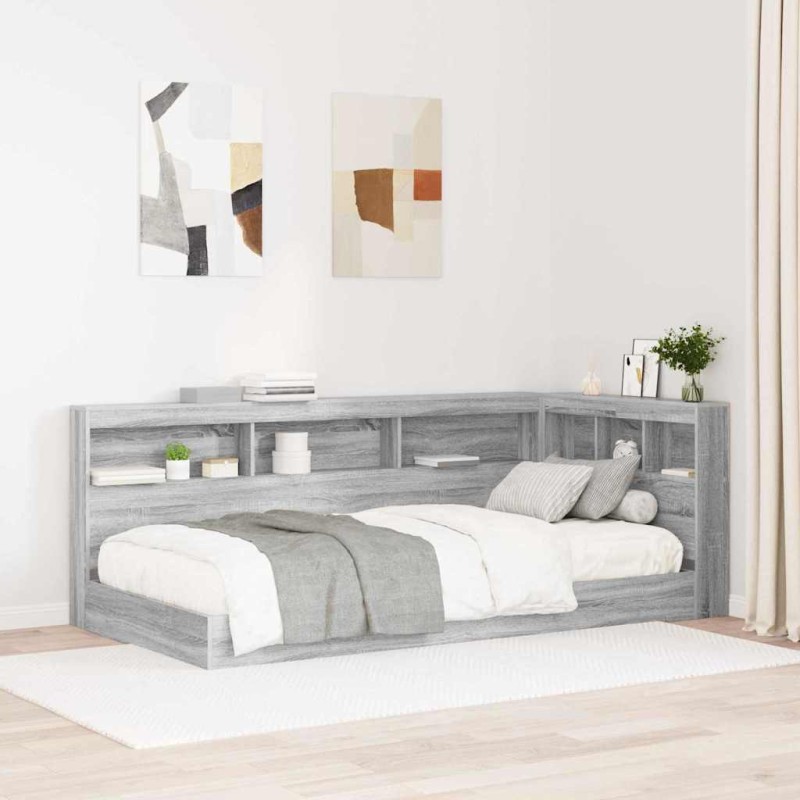 vidaXL Testata contenitore Grigio sonoma 80 cm Legno multistrato vidaXL Testata contenitore Grigio sonoma 80 cm Legno multistrato