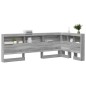 vidaXL Testata contenitore Grigio sonoma 80 cm Legno multistrato vidaXL Testata contenitore Grigio sonoma 80 cm Legno multistrato