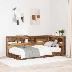 vidaXL Testata contenitore Legno vecchio 80 cm Melamina