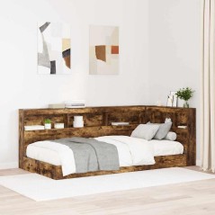 vidaXL Testata contenitore Rovere fumo 100 cm Legno multistrato