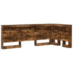 vidaXL Testata contenitore Rovere fumo 100 cm Legno multistrato