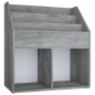 Portariviste per Bambini Grigio Cemento 71x30x78,5cm Truciolato
