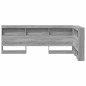 vidaXL Testata contenitore Grigio sonoma 100 cm Legno multistrato vidaXL Testata contenitore Grigio sonoma 100 cm Legno multistrato