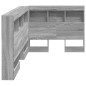vidaXL Testata contenitore Grigio sonoma 100 cm Legno multistrato vidaXL Testata contenitore Grigio sonoma 100 cm Legno multistrato