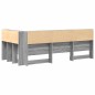 vidaXL Testata contenitore Grigio sonoma 100 cm Legno multistrato vidaXL Testata contenitore Grigio sonoma 100 cm Legno multistrato