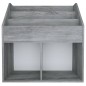 Portariviste per Bambini Grigio Cemento 71x30x78,5cm Truciolato
