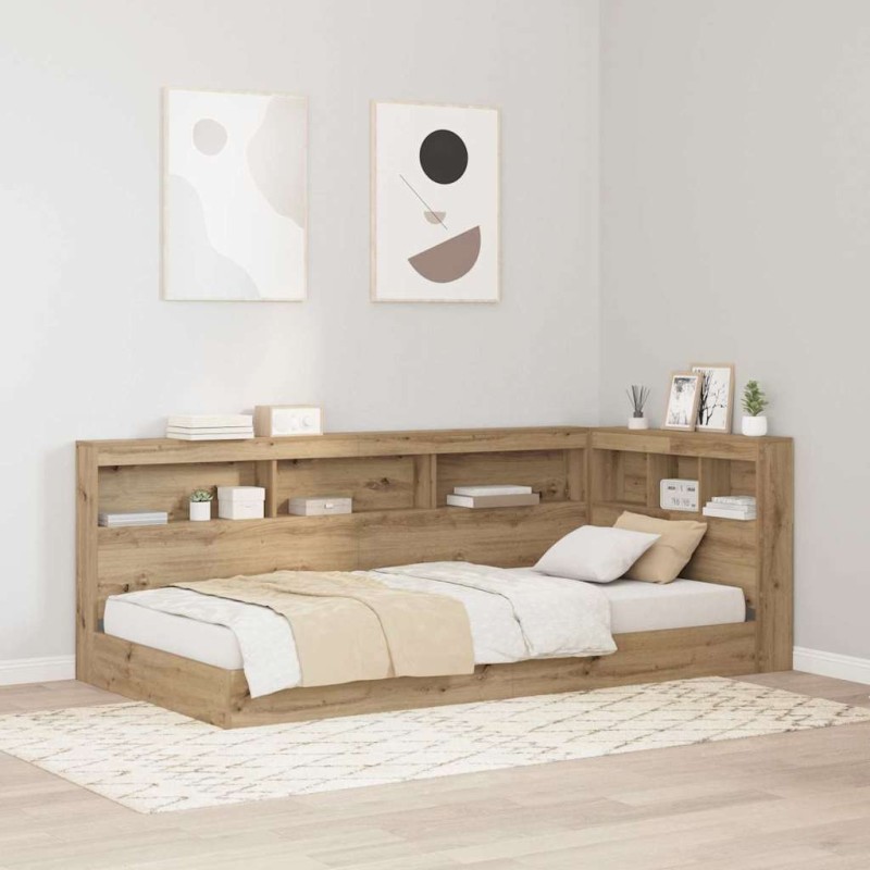 vidaXL Testata contenitore rovere artigianale 100 cm Legno multistrato vidaXL Testata contenitore rovere artigianale 100 cm Legno multistrato