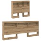 vidaXL Testata contenitore rovere artigianale 100 cm Legno multistrato vidaXL Testata contenitore rovere artigianale 100 cm Legno multistrato