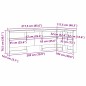 vidaXL Testata contenitore rovere artigianale 100 cm Legno multistrato vidaXL Testata contenitore rovere artigianale 100 cm Legno multistrato