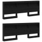 vidaXL Testata contenitore Rovere nero 200 cm Legno multistrato