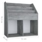 Portariviste per Bambini Grigio Cemento 71x30x78,5cm Truciolato