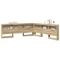 vidaXL Testata contenitore rovere sonoma 200 cm Legno multistrato vidaXL Testata contenitore rovere sonoma 200 cm Legno multistrato