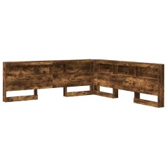 vidaXL Testata contenitore Rovere fumo 200 cm Legno multistrato