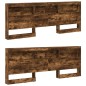 vidaXL Testata contenitore Rovere fumo 200 cm Legno multistrato