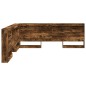 vidaXL Testata contenitore Rovere fumo 200 cm Legno multistrato