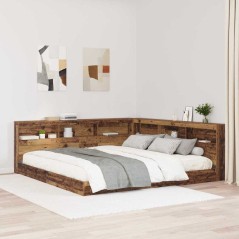 vidaXL Testata contenitore Legno vecchio 200 cm Legno multistrato