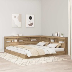 vidaXL Testata contenitore rovere artigianale 200 cm Legno multistrato