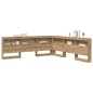 vidaXL Testata contenitore rovere artigianale 200 cm Legno multistrato vidaXL Testata contenitore rovere artigianale 200 cm Legno multistrato