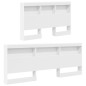 vidaXL Testata contenitore Bianco 120 cm Legno multistrato vidaXL Testata contenitore Bianco 120 cm Legno multistrato