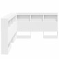 vidaXL Testata contenitore Bianco 120 cm Legno multistrato vidaXL Testata contenitore Bianco 120 cm Legno multistrato