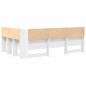 vidaXL Testata contenitore Bianco 120 cm Legno multistrato vidaXL Testata contenitore Bianco 120 cm Legno multistrato