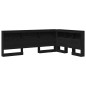 vidaXL Testata contenitore Rovere nero 120 cm Legno multistrato vidaXL Testata contenitore Rovere nero 120 cm Legno multistrato