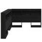 vidaXL Testata contenitore Rovere nero 120 cm Legno multistrato vidaXL Testata contenitore Rovere nero 120 cm Legno multistrato