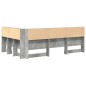 vidaXL Testata contenitore Grigio cemento 120 cm Legno multistrato vidaXL Testata contenitore Grigio cemento 120 cm Legno multistrato