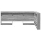vidaXL Testata contenitore Grigio sonoma 120 cm Legno multistrato vidaXL Testata contenitore Grigio sonoma 120 cm Legno multistrato