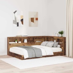 vidaXL Testata contenitore Legno vecchio 120 cm Legno multistrato