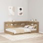 vidaXL Testata contenitore rovere artigianale 120 cm Legno multistrato vidaXL Testata contenitore rovere artigianale 120 cm Legno multistrato