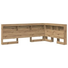 vidaXL Testata contenitore rovere artigianale 120 cm Legno multistrato