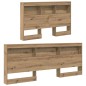 vidaXL Testata contenitore rovere artigianale 120 cm Legno multistrato vidaXL Testata contenitore rovere artigianale 120 cm Legno multistrato