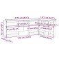 vidaXL Testata contenitore rovere artigianale 120 cm Legno multistrato vidaXL Testata contenitore rovere artigianale 120 cm Legno multistrato