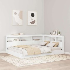 vidaXL Testata contenitore Bianco 140 cm Legno multistrato
