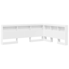 vidaXL Testata contenitore Bianco 140 cm Legno multistrato