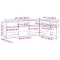 vidaXL Testata contenitore rovere sonoma 140 cm Legno multistrato vidaXL Testata contenitore rovere sonoma 140 cm Legno multistrato