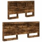 vidaXL Testata contenitore Rovere fumo 140 cm Legno multistrato vidaXL Testata contenitore Rovere fumo 140 cm Legno multistrato