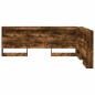 vidaXL Testata contenitore Rovere fumo 140 cm Legno multistrato vidaXL Testata contenitore Rovere fumo 140 cm Legno multistrato