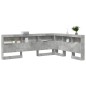 vidaXL Testata contenitore Grigio cemento 150 cm Melamina vidaXL Testata contenitore Grigio cemento 150 cm Melamina