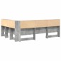 vidaXL Testata contenitore Grigio cemento 150 cm Melamina vidaXL Testata contenitore Grigio cemento 150 cm Melamina