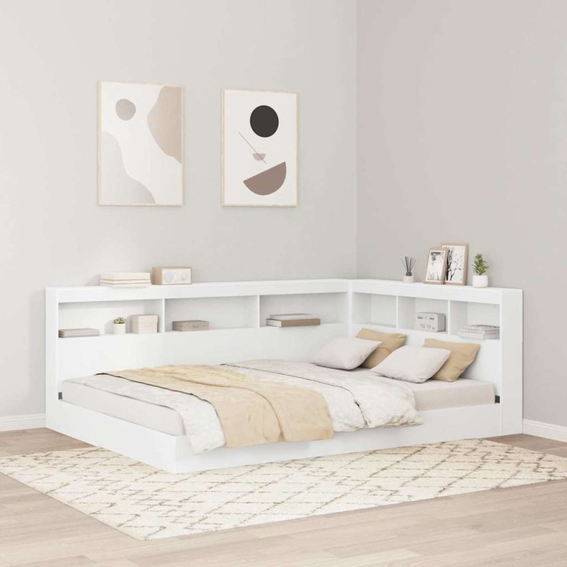 vidaXL Testata contenitore Bianco 160 cm Legno multistrato vidaXL Testata contenitore Bianco 160 cm Legno multistrato