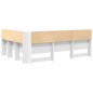vidaXL Testata contenitore Bianco 160 cm Legno multistrato vidaXL Testata contenitore Bianco 160 cm Legno multistrato