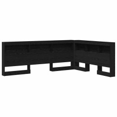 vidaXL Testata contenitore Rovere nero 160 cm Legno multistrato