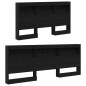 vidaXL Testata contenitore Rovere nero 160 cm Legno multistrato vidaXL Testata contenitore Rovere nero 160 cm Legno multistrato