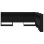 vidaXL Testata contenitore Rovere nero 160 cm Legno multistrato vidaXL Testata contenitore Rovere nero 160 cm Legno multistrato